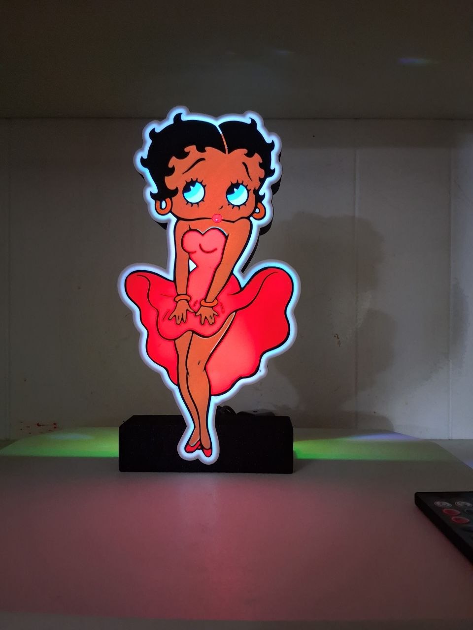 BettyBoop LED light box – custom 3D printed – Lit Layer Creations